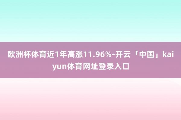 欧洲杯体育近1年高涨11.96%-开云「中国」kaiyun体育网址登录入口