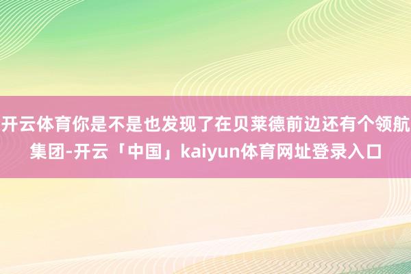 开云体育你是不是也发现了在贝莱德前边还有个领航集团-开云「中国」kaiyun体育网址登录入口